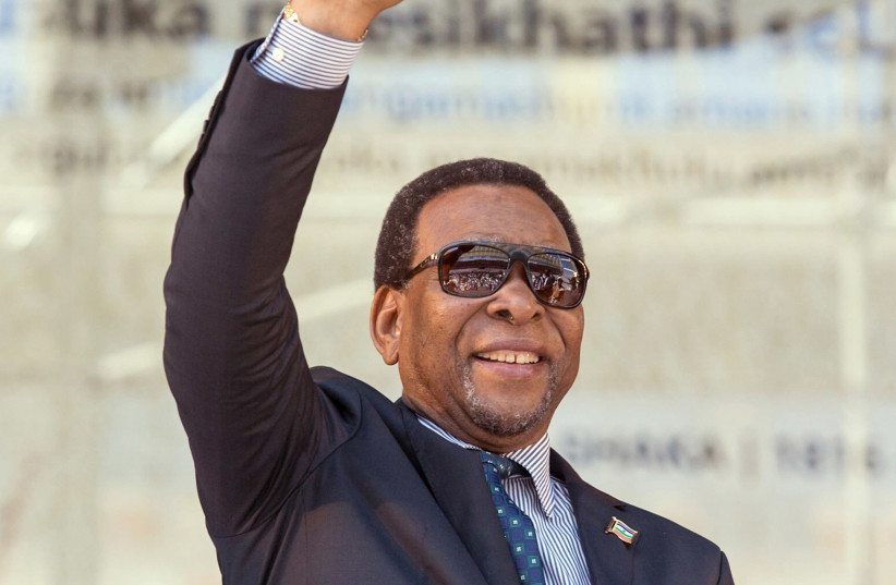 South Africa's Zulu King Goodwill Zwelithini (photo credit: RAJESH JANTILAL/ AFP)