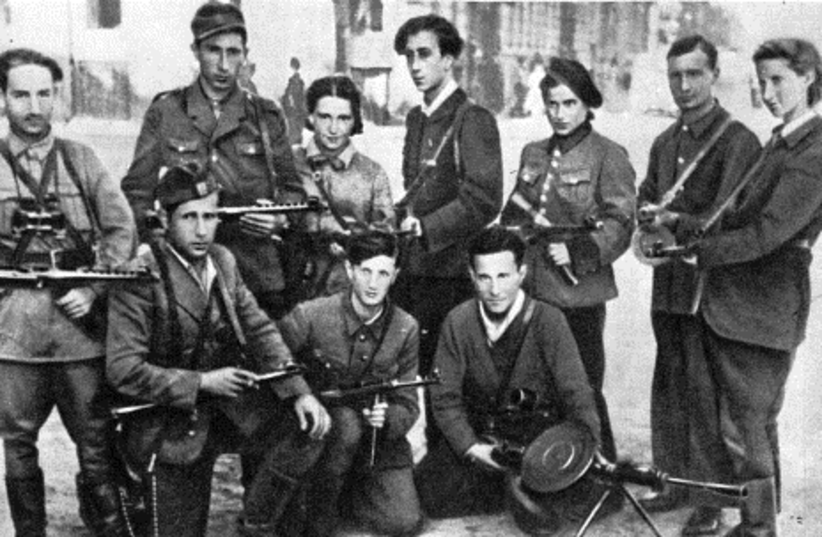 Jewish fighters from the Vilna Ghetto (credit: Wikimedia Commons)