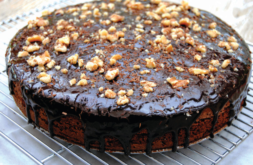 Rich chocolate cake (photo credit: PASCALE PEREZ-RUBIN)