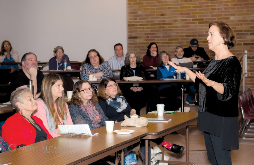 FORMER MK Ruth Calderon addresses a group of Jews from all backgrounds at Seattle’s first Limmud event last weekend.  (credit: Courtesy)