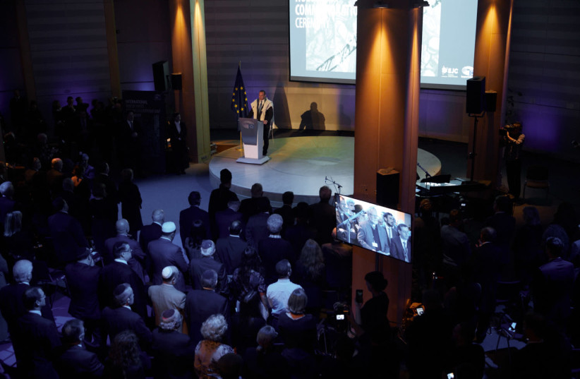 The European Parliament’s annual event to commemorate International Holocaust Remembrance Day, 24 January, 2018 (photo credit: EREZ LICHTFELD)