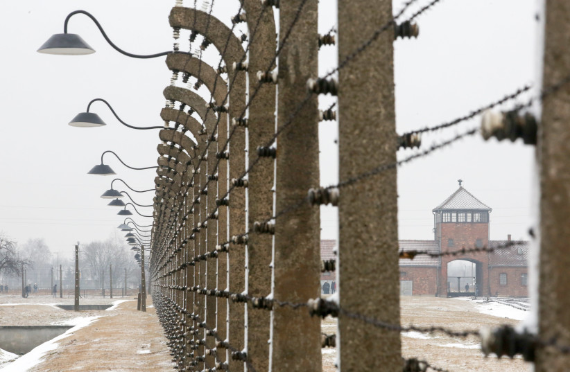Birkenau concentration camp in Poland in the snow (photo credit: MARC ISRAEL SELLEM/THE JERUSALEM POST)