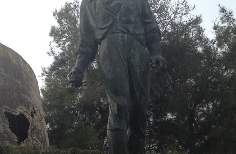 The large statue of Anielewicz at Yad Mordechai (photo credit: SUZANNE EDINGER)