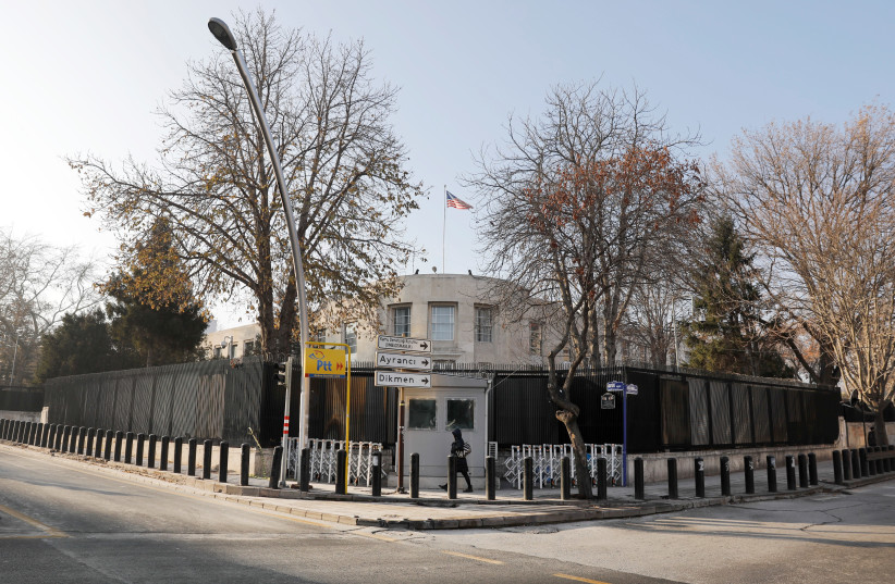 US Embassy in Ankara, Turkey (photo credit: UMIT BEKTAS / REUTERS)