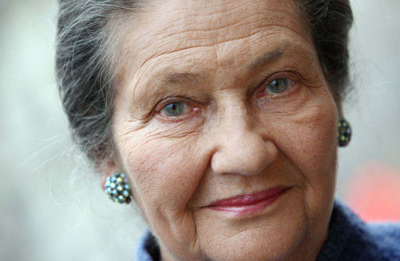 Simone Veil, who died on June 30, 2017 at the age of 89, will be buried at the Pantheon in Paris on July 1, 2018 (photo credit: AFP PHOTO)