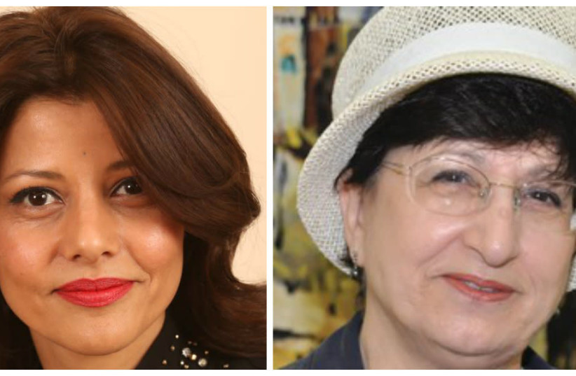 Orly Levy-Abecassis (L) and Adina Bar-Shalom (R) (photo credit: KNESSET + SARAH LEVIN)
