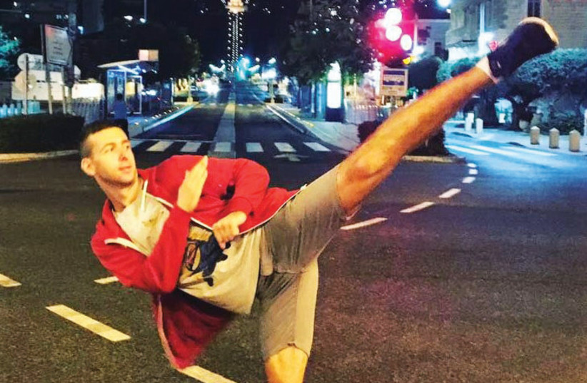 After making aliya through the World Betar Movement’s Mabat program, Israeli taekwondo fighter Oleksandr Filippov dreams of representing the country at the 2020 Olympics. (photo credit: Courtesy)
