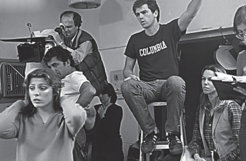 AVI NESHER (in the Columbia T-shirt) was just 23 when he started directing the ‘The Troupe’ (photo credit: YONI HAMENACHEM)