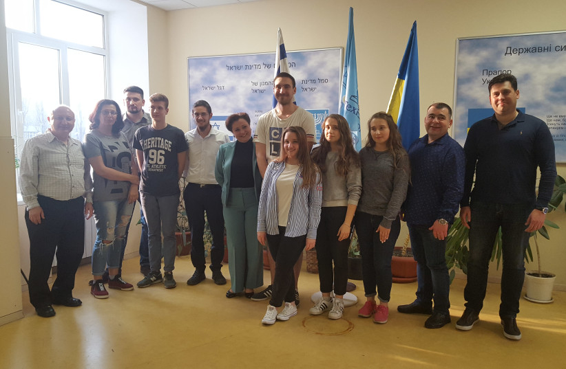 Former students and parents of the World ORT Kadima Mada school in Kiev (photo credit: ILANIT CHERNICK)