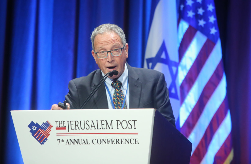 Prof. Elhanan Bar-On MD, MPH Director of the Israel Center for Disaster Medicine and Humanitarian Response at Sheba Medical Center - Tel Hashomer at the 7th Annual JPost Conference in NY (photo credit: MARC ISRAEL SELLEM)
