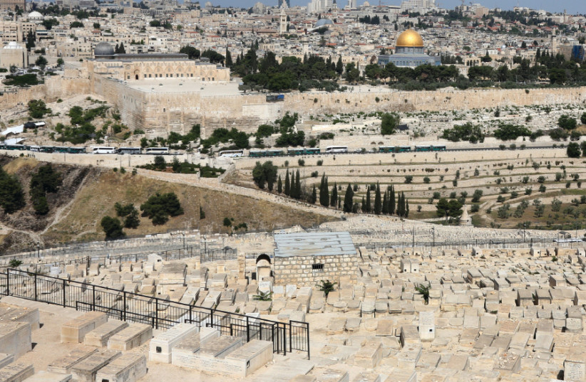 A panoramic view of the Mount of Olives (photo credit: MARC ISRAEL SELLEM)