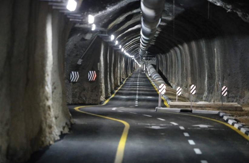 A tunnel designed for cyclists between Ein Lavan and Ein Kerem  (photo credit: OREN BEN HAKON)