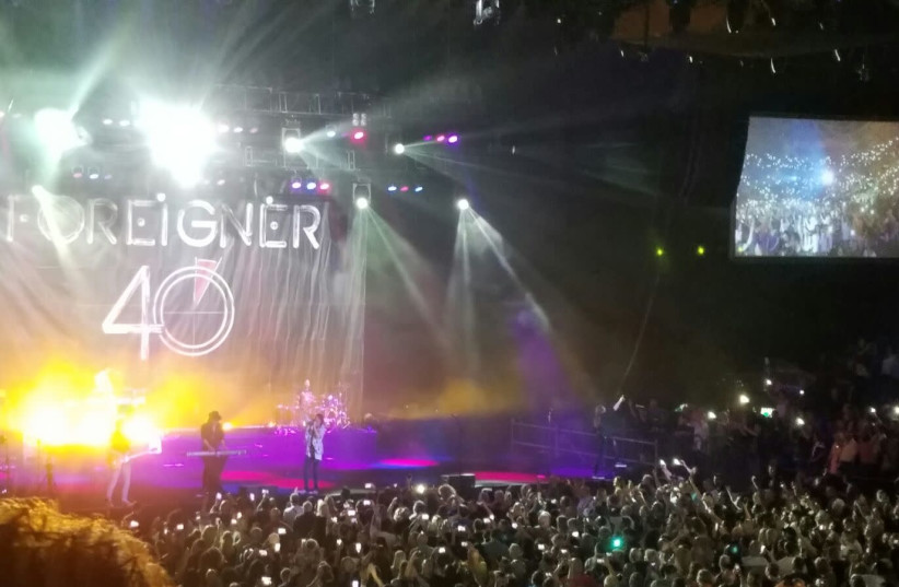 Foreigner's 40th anniversary tour concert in Tel Aviv (photo credit: AMY SPIRO)