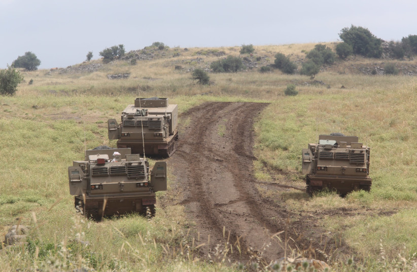 Les forces de Tsahal se mobilisent dans le nord d'Israël après le retrait de Trump de l'accord sur le nucléaire iranien, le 9 mai 2018 (Crédit photo: MARC ISRAEL SELLEM / THE JERUSALEM POST)