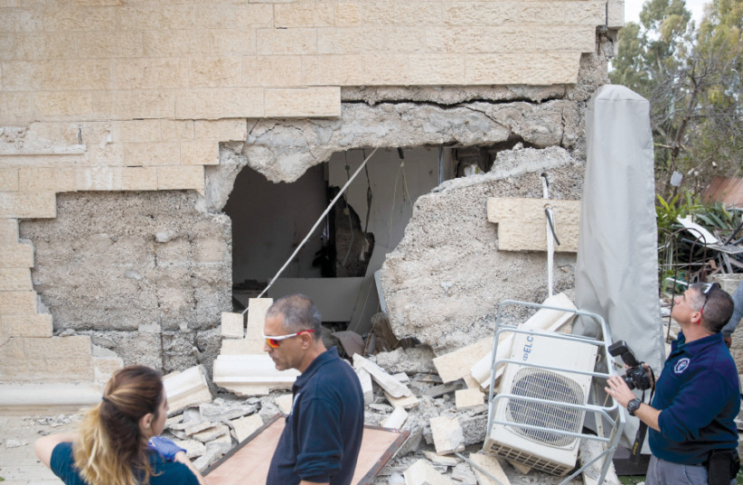 THE QUIET of Jerusalem’s Baka neighborhood was shattered on February 20 when an explosion from a suspected gas leak rocked a Dan Street building (photo credit: MARC ISRAEL SELLEM)
