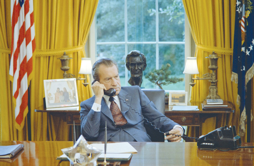 IS US President Donald Trump heading the way of Richard Nixon?  (photo credit: REUTERS)