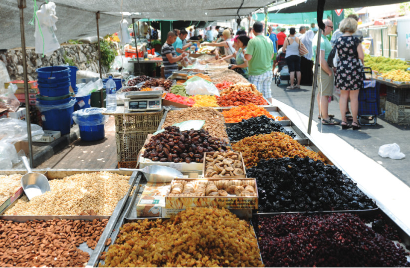 Tarshiha open-air market (photo credit: MEITAL SHARABI)