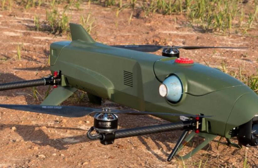 kamikaze Rotem L drone system, June 26, 2018. (credit: ISRAEL AEROSPACE INDUSTRIES)