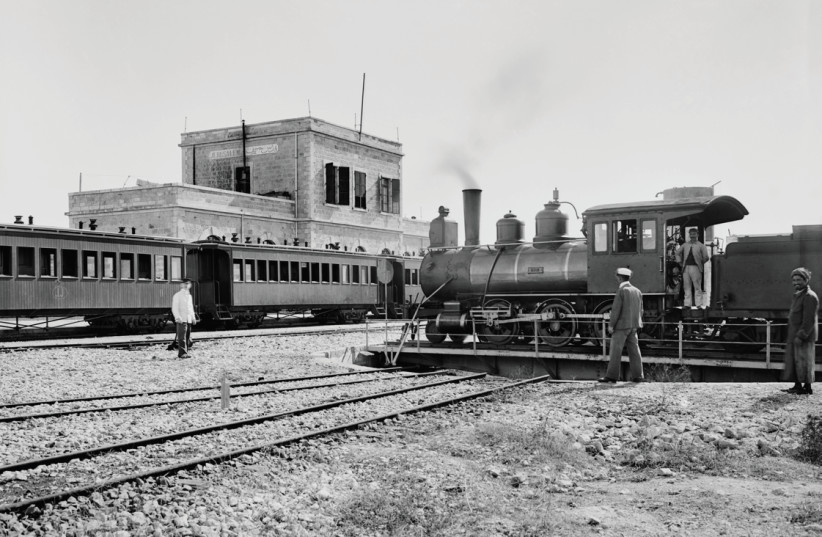 The Jerusalem Railway Station between 1892 and 1914, today the First Station (photo credit: Wikimedia Commons)