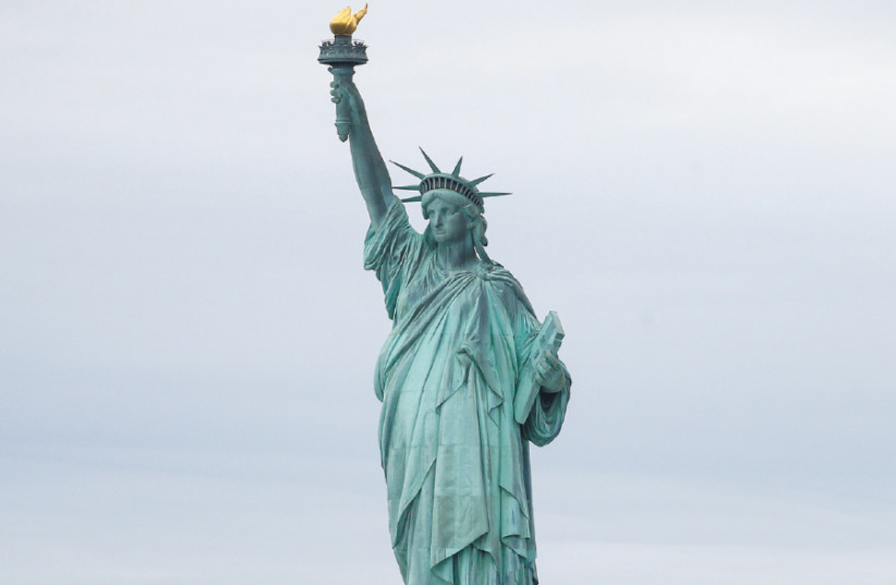 The Statue of Liberty (photo credit: BRENDAN MCDERMID/REUTERS)