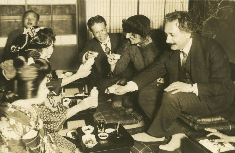 ALBERT EINSTEIN in Japan in 1922 (photo credit: Wikimedia Commons)