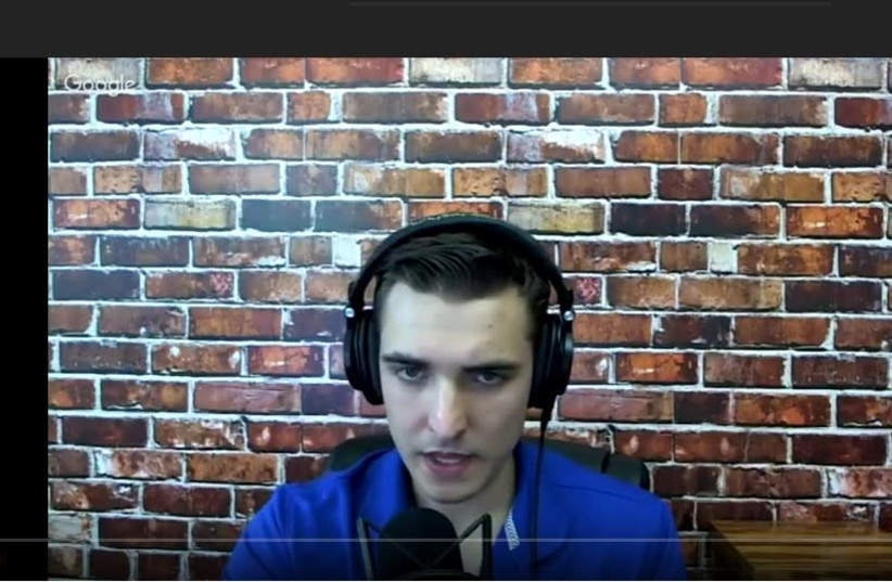Jacob Wohl, Jewish Trump supporter, on his YouTube channel. (photo credit: YOUTUBE SCREENSHOT)