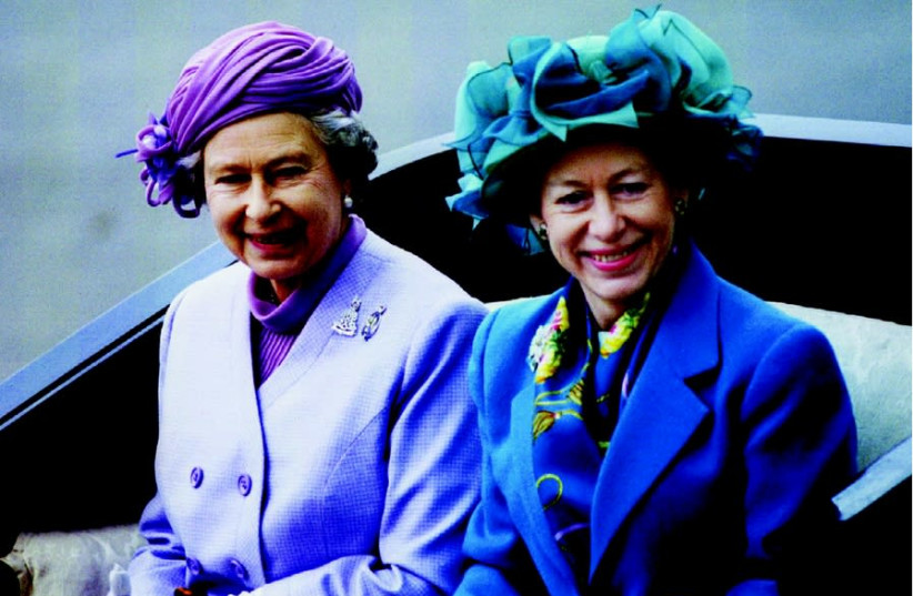 Princess margaret with queen Elizabeth (photo credit: REUTERS)