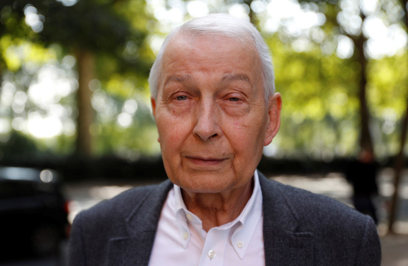British Labour MP Frank Field, who has just resigned his party whip, is seen on his way to parliament in Westminster in London, Britain, August 31, 2018 (photo credit: REUTERS/PETER NICHOLLS)