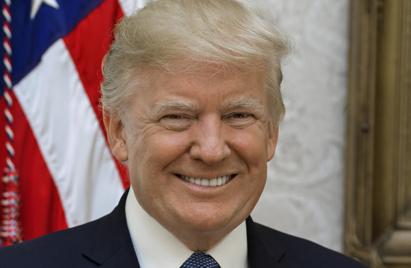 Donald Trump official portrait (photo credit: WHITE HOUSE / WIKIMEDIA COMMONS)