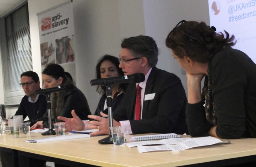 Discussion panel with Kevin Hyland, at Anti-Slavery Freedom Conference on 12th November 2016 (photo credit: ANTI-TRAFFICKING MONITORING GROUP)