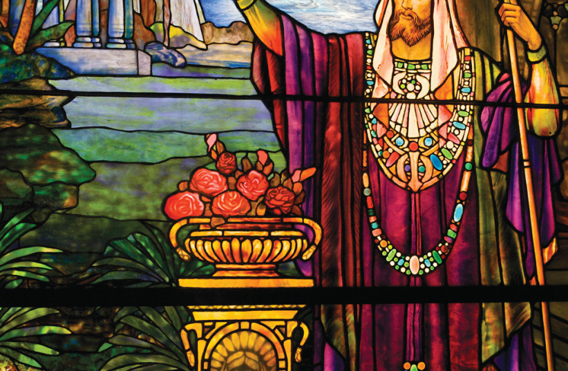KING SOLOMON (pictured in Tiffany studios, Chicago) had the rebel leader Joab killed even though he was grasping the horns of the altar (photo credit: JIMMY BAIKOVICIUS/FLICKR)
