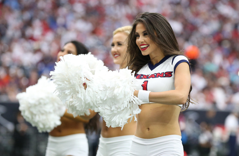 Sep 23, 2018; Houston, TX, USA; Houston Texans cheerleader performs during a timeout from the game against the New York Giants at NRG Stadium. (photo credit: MATTHEW EMMONS-USA TODAY SPORTS VIA REUTERS)