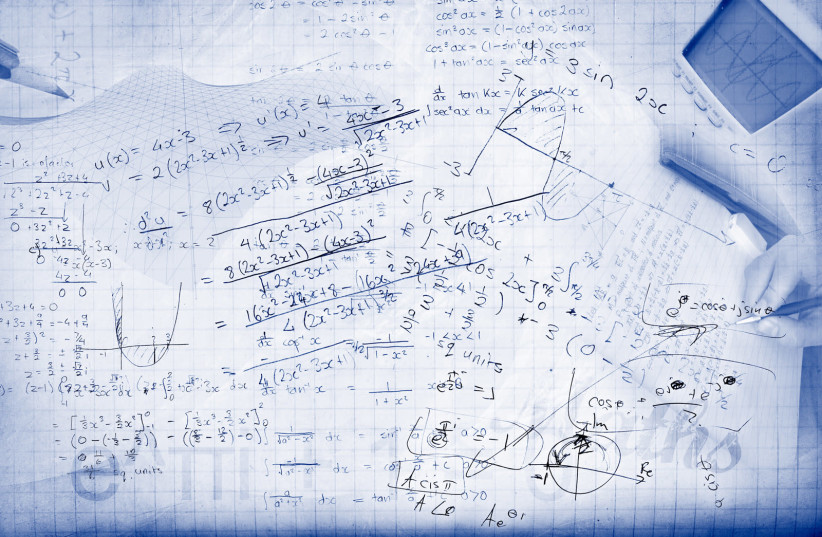 Mathematical equations (Illustrative) (photo credit: WIKIMEDIA)