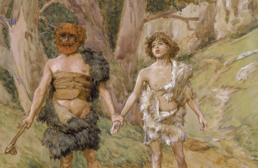 ‘CAIN LEADETH Abel to death,’ James Tissot, 1896-1902: ‘Why is it forbidden to murder?’ (photo credit: Wikimedia Commons)