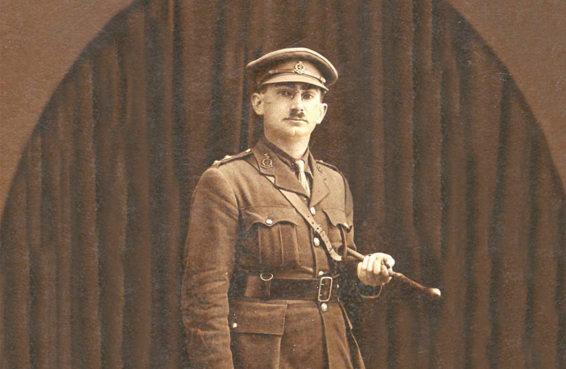 Lieutenant Benzion Morrison on the eve of his departure for Egypt in June 1918 (photo credit: Courtesy)