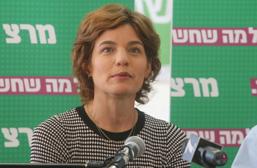 Meterz Party Leader Tamar Zandberg, October 22, 2018 (photo credit: MARC ISRAEL SELLEM/THE JERUSALEM POST)