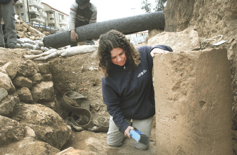 Archaeologist Danit Levi (photo credit: IAA)