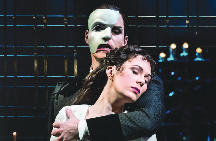 A SCENE FROM ‘Phantom of the Opera,’ in which Ben Lewis stars as the ‘Phantom’ and Kelly Mathieson as ‘Christine Daaé' (photo credit: Courtesy)