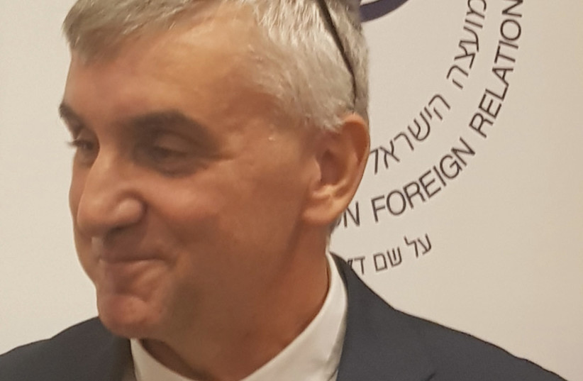 Outgoing Bulgarian Ambassador Dimitar Mihaylov (photo credit: ISRAEL COUNCIL ON FOREIGN RELATIONS)