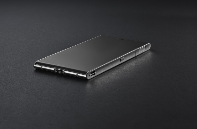 Sirin Labs' Finney, the "world's first ultra-secure blockchain smartphone" (photo credit: SIRIN LABS)