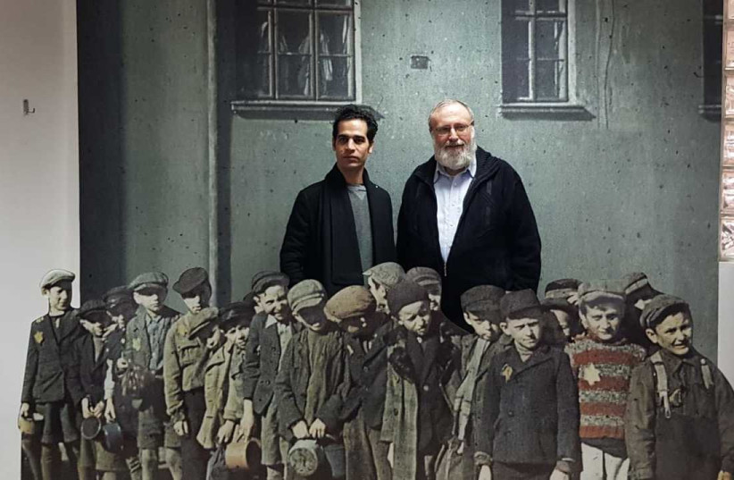 Rabbi Avraham Krieger together with Aviv Geffen  (photo credit: TZVI LIN)