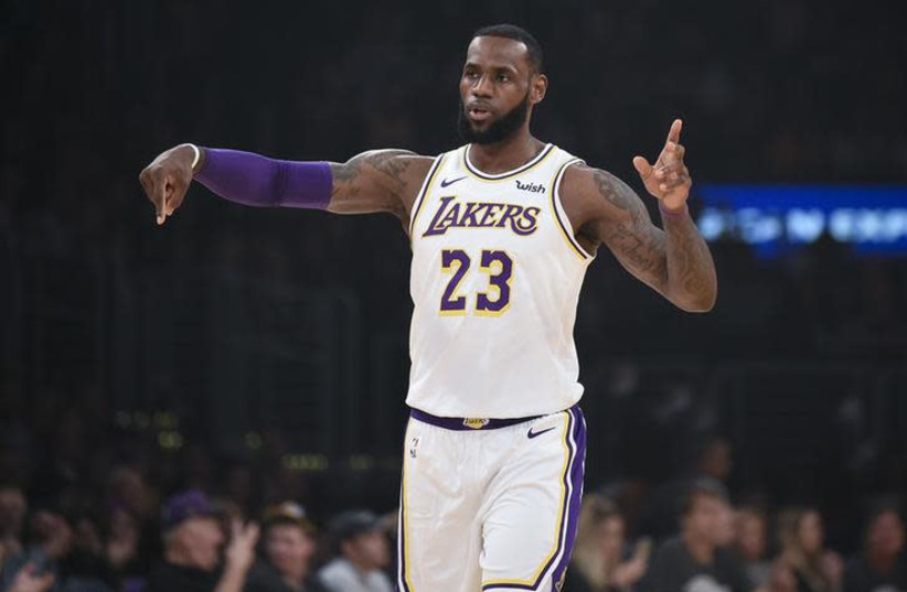  Los Angeles Lakers forward LeBron James (credit: KELVIN KUO-USA TODAY SPORTS VIA REUTERS)