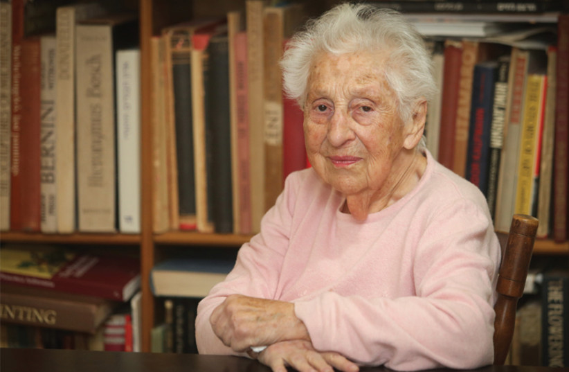 Ninety-two-year-old trailblazing feminist and educator Alice Shalvi. (photo credit: MARC ISRAEL SELLEM)