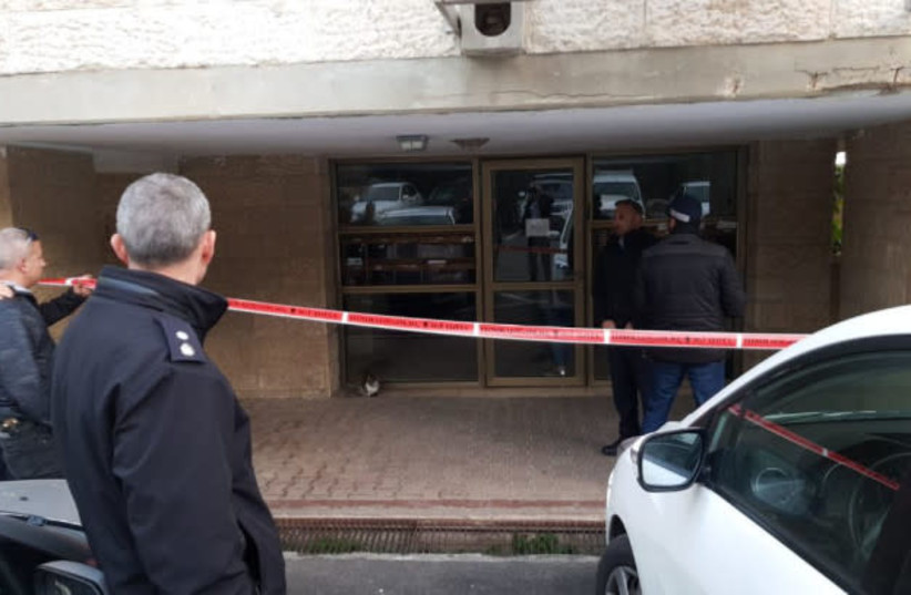 The building where the couple was found in Jerusalem on January 13, 2019 (photo credit: ISRAEL POLICE)