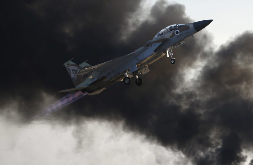 An Israeli air force F-15 fighter jet (photo credit: BAZ RATNER/REUTERS)