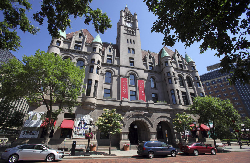 Landmark Center, completed in 1902, originally served as the Federal Court House and Post Office for the Upper Midwest, near Rice Park in St. Paul, Minnesota July 3, 2013 (photo credit: REUTERS)