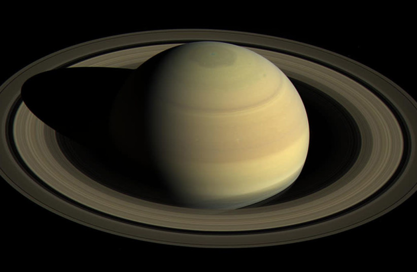 An image of Saturn taken by NASA's shuttle Cassini. (credit: NASA)