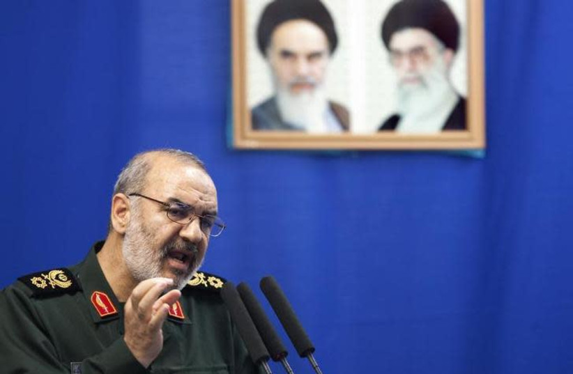 Hossein Salami, deputy head of Iran's Revolutionary Guard (credit: REUTERS/MORTEZA NIKOUBAZL)