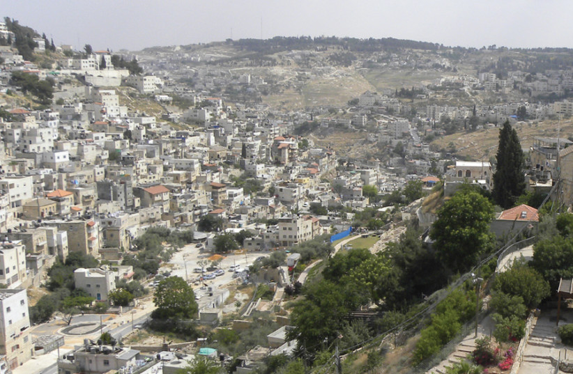 Looking south along the Kidron valley from the northern end of the City of David. (photo credit: IAN SCOTT/FLICKR)
