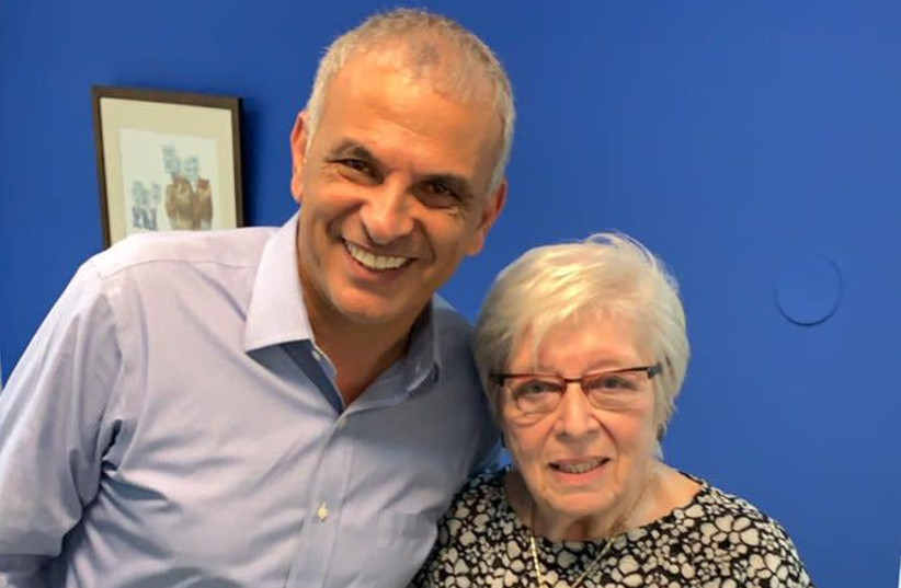 Naomi Folkman with Minister Moshe Kahlon just prior to her death on Tuesday, February 5, 2019 (photo credit: KULANU)